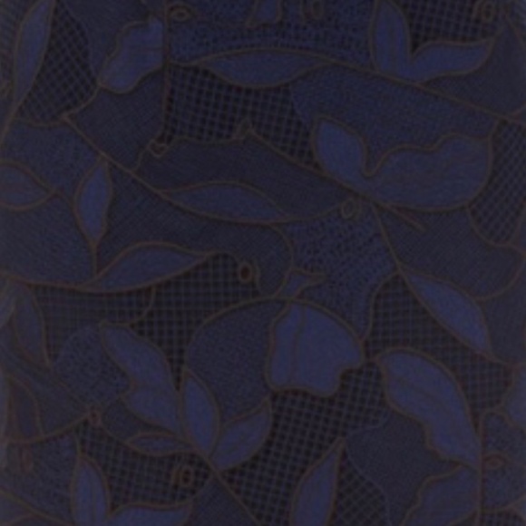 $450 Jason Wu lace black and navy skirt, size 8 - Picture 2 of 7